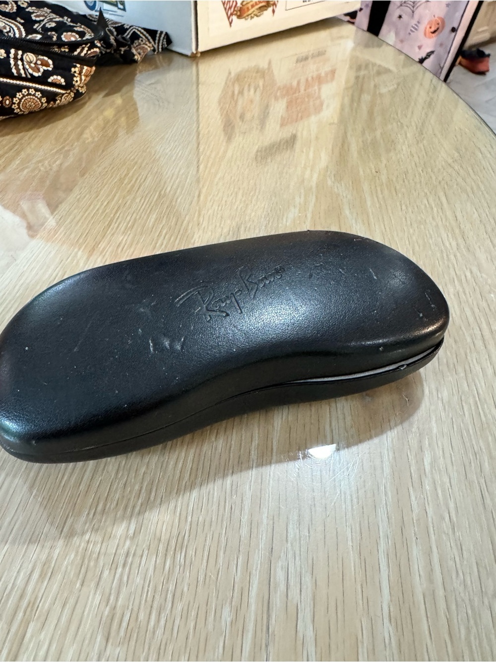 Ray-Ban Black Protective Sunglasses and Case for Men